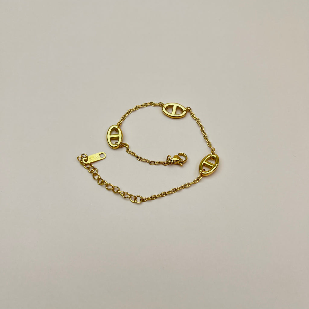 Luxe Herringbone Stainless Steel Bracelet