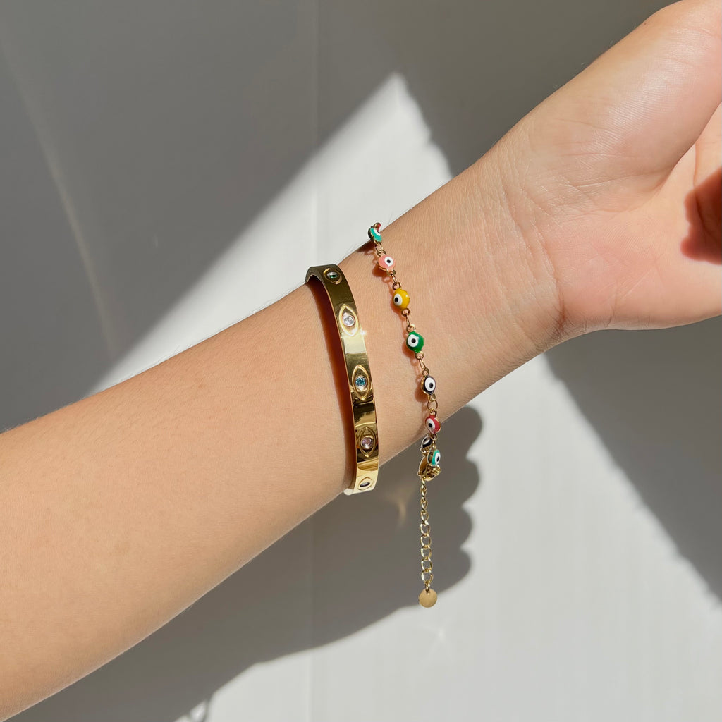 Hamsa Titanium Bracelet