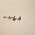 Tri-Bead Threadless Titanium Earring