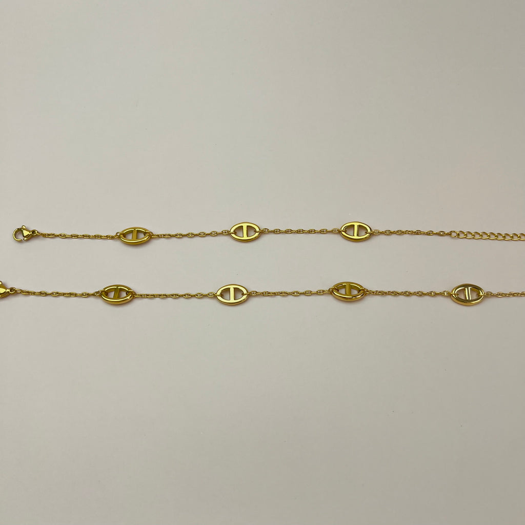 Luxe Herringbone Stainless Steel Bracelet