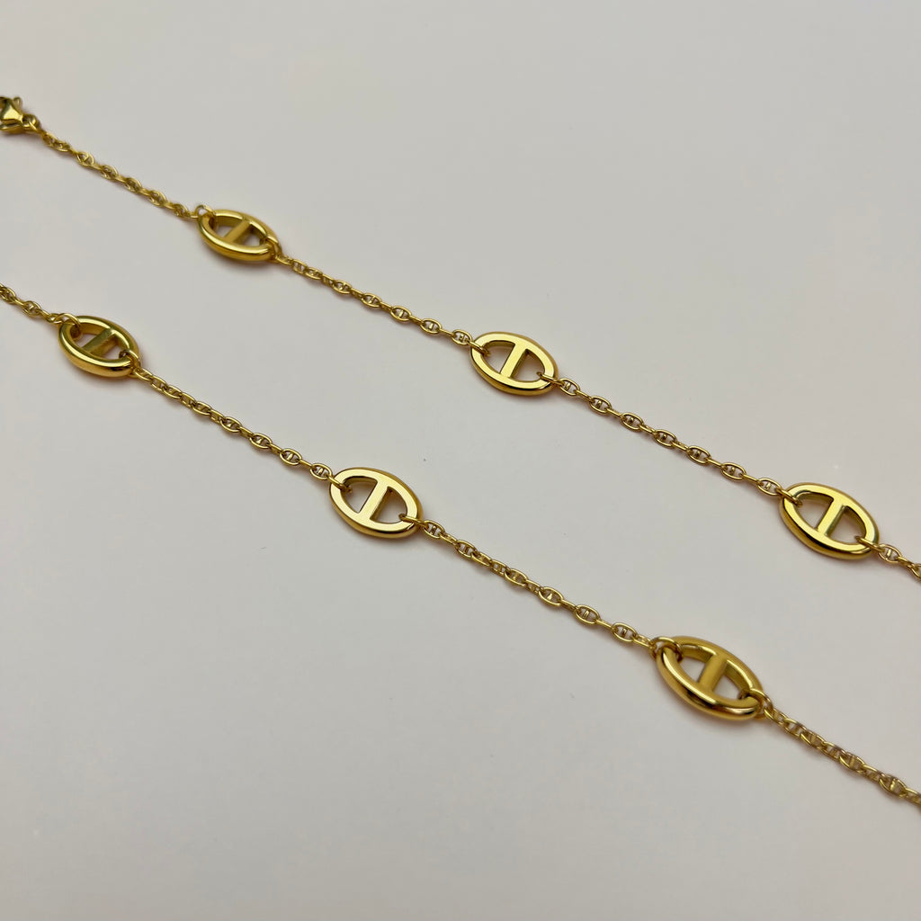 Luxe Herringbone Stainless Steel Bracelet