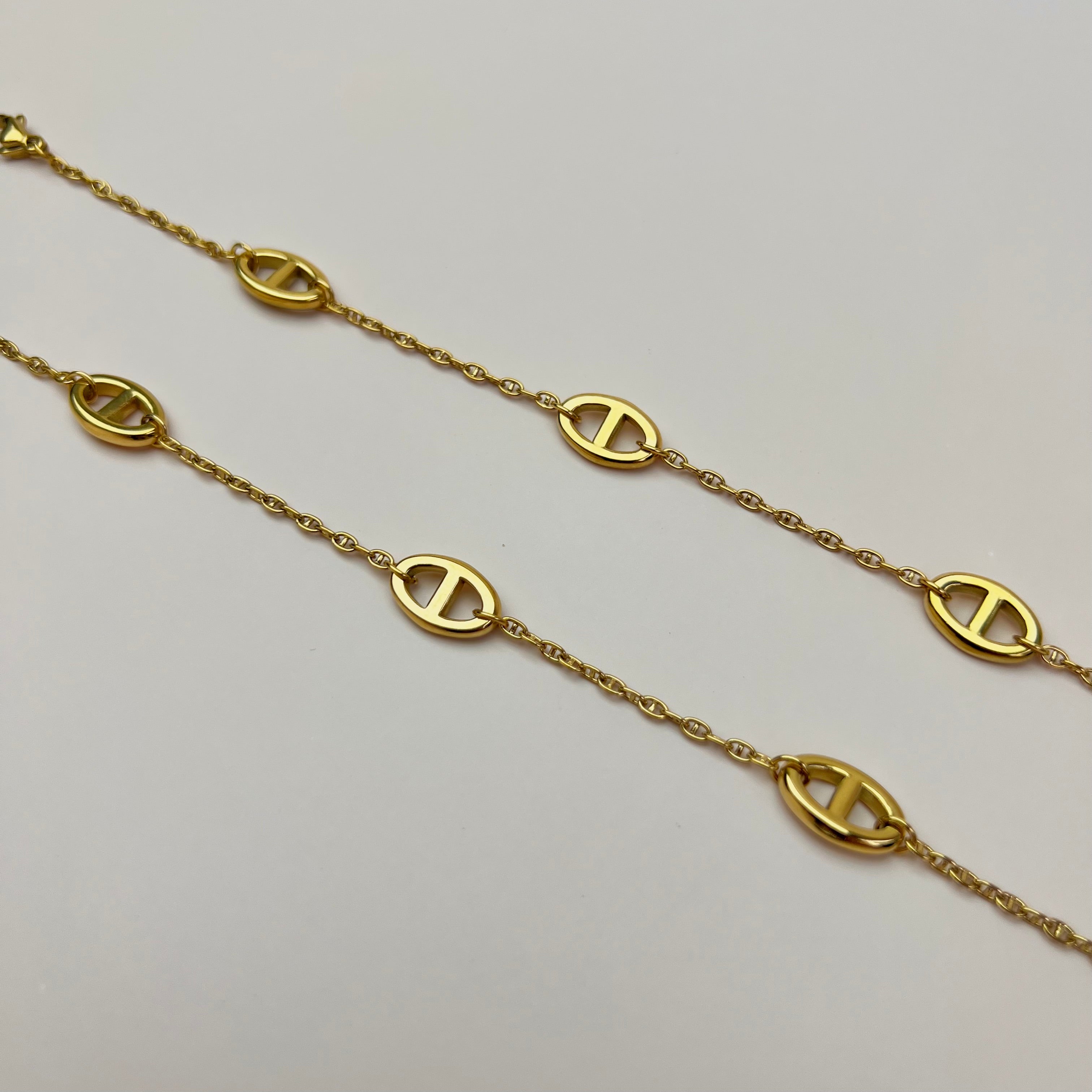 Luxe Herringbone Stainless Steel Bracelet