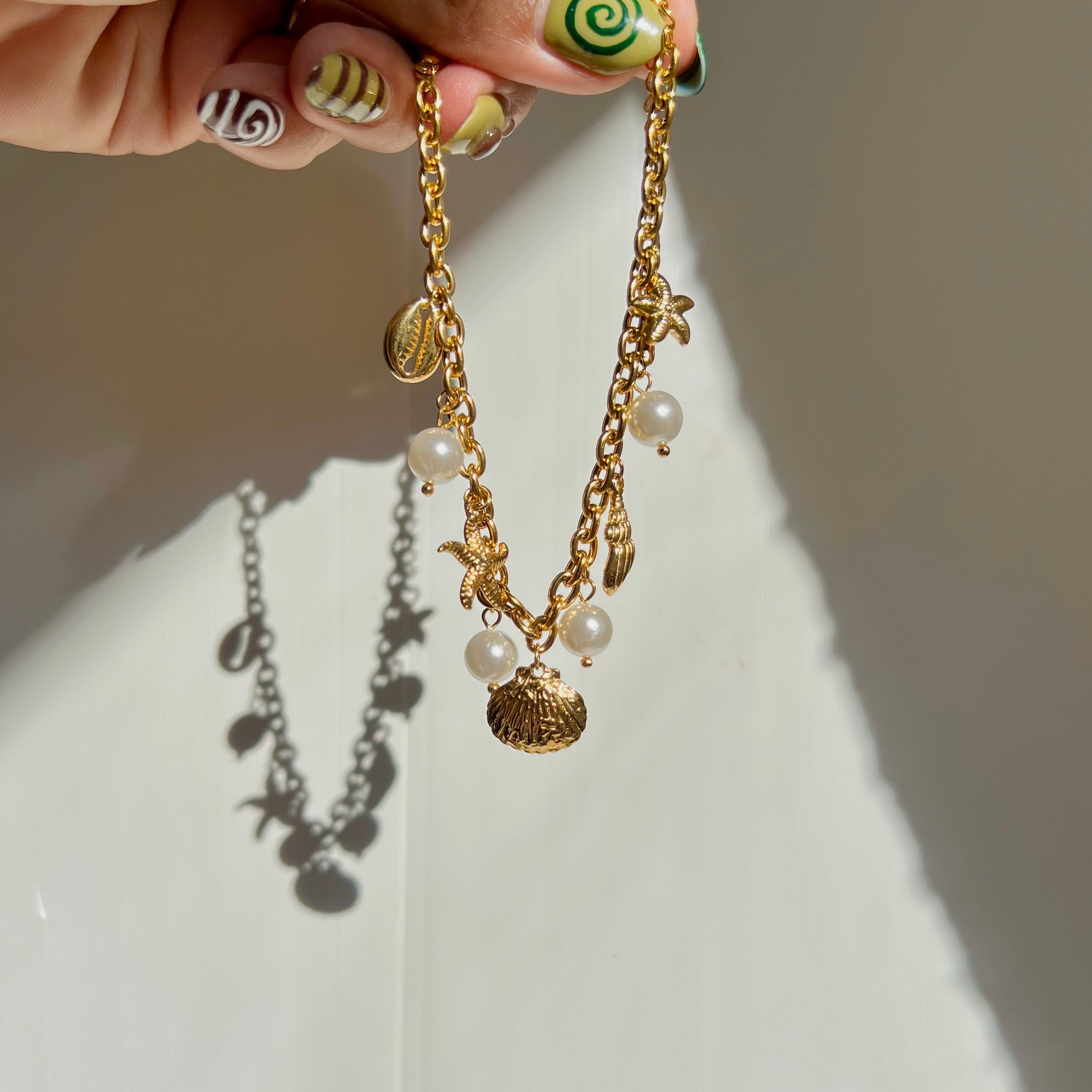 Nautical Sea Charm Stainless Steel Bracelet